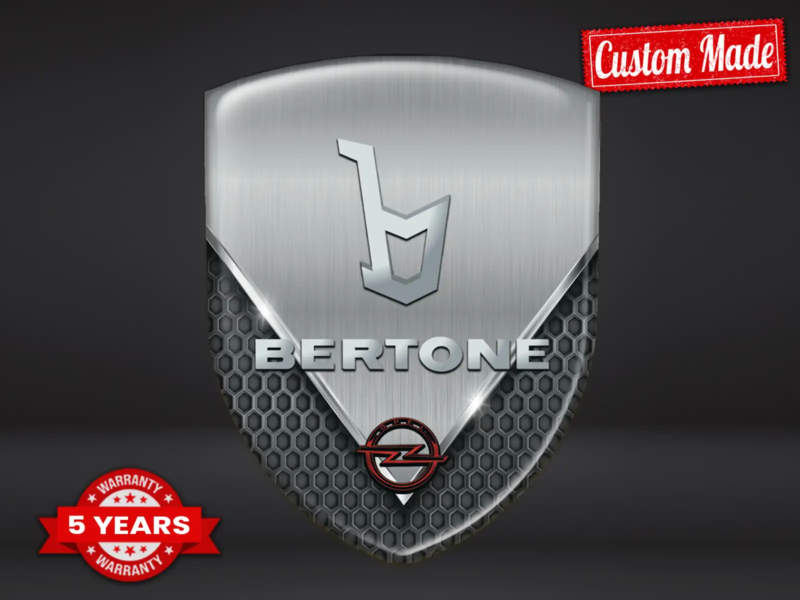 Bertone Autosticker Premium Stern Exklusiv Design